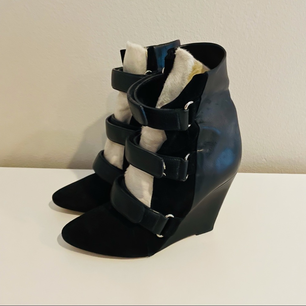 🇫🇷 Isabel Marant scarlet poney wedge boots - Picture 2 of 9
